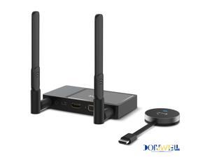 Donwell Wireless HDMI Transmitter and Receiver, Wireless HDMI Extender Kit, Wireless HDMI 4K@30Hz Stream Video/Audio from Laptop, PC, Phone to TV/Projector/Monitor, Support 2.4/5GHz WiFi and Miracast Donwell Wireless HDMI Transmitter and Receiver, Wireless HDMI Extender Kit, Wireless HDMI 4K@30Hz Stream Video/Audio from Laptop, PC, Phone to TV/Projector/Monitor, Support 2.4/5GHz WiFi and Miracast