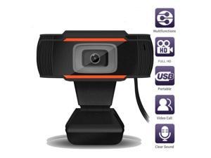 480P Orange HD Webcam Auto Focusing Web Camera with Microphone For PC Laptop  USA