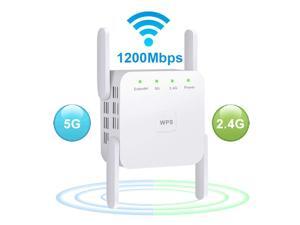2.4G/5G Wireless WiFi Repeater WiFi Extender 1200Mbps Long Range Wifi Repeater Wi-Fi Signal Amplifier 2.4G/5G Wireless WiFi Repeater WiFi Extender 1200Mbps Long Range Wifi Repeater Wi-Fi Signal Amplifier