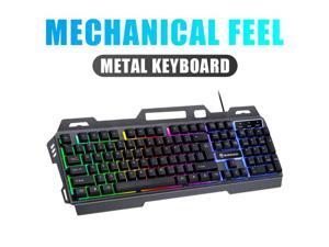 Balight Wired Gaming Keyboard Mouse Combo RGB Gaming Mouse Rainbow USB Wired Backlit Keyboard and Mouse Set