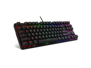 Tecware Phantom RGB Mechanical Keyboard, 87-Key, Tenkeyless, Outemu Red Switch