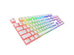 Tecware PBT Keycaps, Double-Shot PBT Keycap Set, for Mechanical Keyboards, Full 112 Keys Set, OEM Profile, English (US, ANSI) (Pudding White) Tecware PBT Keycaps, Double-Shot PBT Keycap Set, for Mechanical Keyboards, Full 112 Keys Set, OEM Profile, English (US, ANSI) (Pudding White)