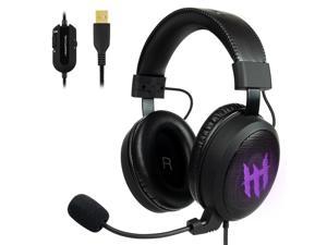 Tecware Q5 Professional 7.1 Surround Gaming Headset with Crystal Clear Wideband Mic & Leather Earcups, Gaming Headphones, For PC, Laptop, PS4, Xbox, Tablet