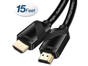 XINCA HDMI Cable 15ft HDMI 2.0 Cable Supports 1080p 3D 2160p 4K 60Hz HDR ARC 18Gbps 28AWG HDMI Cable for Most HDMI Devices Compatible with UHD TVs and More Featured Series