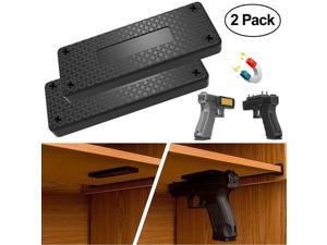 2 Pack 45 lb  Magnetic Mount Holder Holster Concealed Pistol For Car Bed Desk