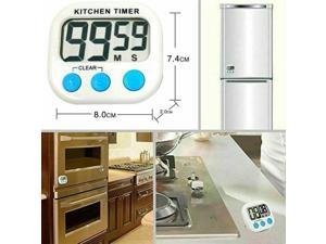 Magnetic Large LCD Screen Digital Kitchen Timer Alarm Count Up Down