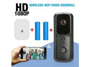 Home Security Wireless Doorbell 1080P WiFi Camera Door Bell + Receiver + Battery