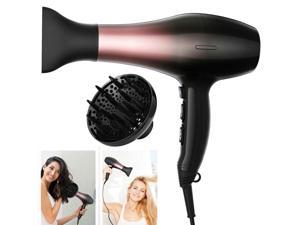 Professional Hair Dryer For Curl  Straight Negve Ion Comb Blow Dryer Diffuse
