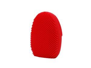 Silicone Facial Cleaner, Red - Silicone Facial Cleaner, Red -