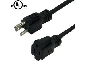 Industrial Shop Indoor/Outdoor Extension Cord - 14AWG SJOW - Black Industrial Shop Indoor/Outdoor Extension Cord - 14AWG SJOW - Black