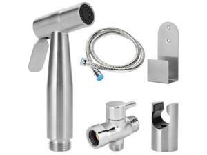 Stainless Steel Hand Held Bidet Sprayer for Toilet 1.15m Hose for Home Bathroom Stainless Steel Hand Held Bidet Sprayer for Toilet 1.15m Hose for Home Bathroom