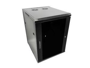 15U Wall Mount Network Server Cabinet Rack Home Networking Frames Panels