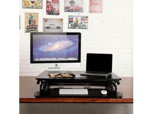 Sit to Stand 35" Desk Riser Gas Spring Height Adjustment Standing Working Table Sit to Stand 35" Desk Riser Gas Spring Height Adjustment Standing Working Table