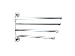 ® Stainless Steel Wall Mount Rotary Towel Rack with 4 Swivel Bars ® Stainless Steel Wall Mount Rotary Towel Rack with 4 Swivel Bars