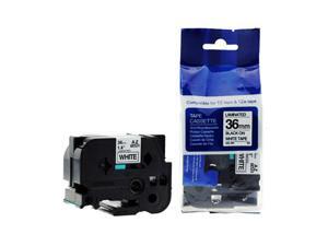 Label Tape for Brother TZe261 P-Touch 36mm 1.4"x26.2' Length 8m Black on White Label Tape for Brother TZe261 P-Touch 36mm 1.4"x26.2' Length 8m Black on White