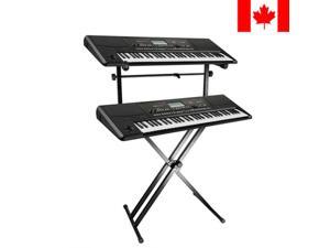 X Style Pro Dual Music Keyboard Stand Electronic Piano Double 2-Tier Adjustable X Style Pro Dual Music Keyboard Stand Electronic Piano Double 2-Tier Adjustable