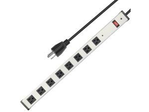 8-Outlet Surge Protector Power Strip with 5ft Cord 125V/15A - PrimeCables® 8-Outlet Surge Protector Power Strip with 5ft Cord 125V/15A - PrimeCables®