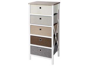 5-Drawer Storage Organizer Closet Bedroom Nightstand Home Living Entryway Table 5-Drawer Storage Organizer Closet Bedroom Nightstand Home Living Entryway Table