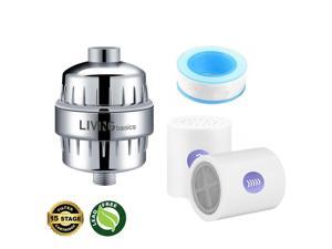 15-Stage Shower Head Water Filter for Hard Water Removes Harmful Substances 15-Stage Shower Head Water Filter for Hard Water Removes Harmful Substances