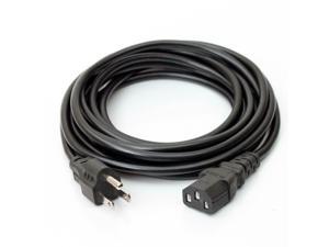 ® 10Ft 18AWG Universal Power Cord Cable, 5-15P to C13, 10A/125V ® 10Ft 18AWG Universal Power Cord Cable, 5-15P to C13, 10A/125V