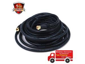 50ft RG6 18AWG 75Ohm Quad Shield CL2 Coaxial Cable with F Type Connector 50ft RG6 18AWG 75Ohm Quad Shield CL2 Coaxial Cable with F Type Connector
