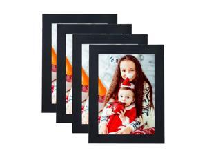 ® 5" x 7" Decor Picture Frame, Table Stand or Wall Mounted,4/Pack, BK ® 5" x 7" Decor Picture Frame, Table Stand or Wall Mounted,4/Pack, BK