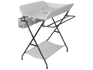 Baby Changing Table, Folding Diaper Ston Nursery Organizer for Infant-Grey Baby Changing Table, Folding Diaper Ston Nursery Organizer for Infant-Grey