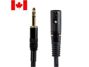 ® 3ft Premier Series XLR Male to 1/4inch TRS Male 16AWG Cable ® 3ft Premier Series XLR Male to 1/4inch TRS Male 16AWG Cable