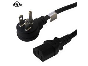 5-15P Down Angle to IEC C13 Power Cable - 18AWG SJT 5-15P Down Angle to IEC C13 Power Cable - 18AWG SJT