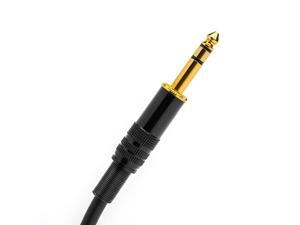 6ft Premier Series XLR Male to 1/4inch TRS Male 16AWG Cable Gold Plated 6ft Premier Series XLR Male to 1/4inch TRS Male 16AWG Cable Gold Plated