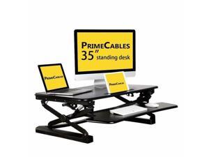 35" Ergonomic Height Adjustable Standing Desk Sit to Stand Desk Desk Top Riser 35" Ergonomic Height Adjustable Standing Desk Sit to Stand Desk Desk Top Riser