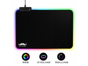 Moustache® RGB Gaming Mouse Pad, 7 LED Color, 2503mm, M Size Moustache® RGB Gaming Mouse Pad, 7 LED Color, 2503mm, M Size