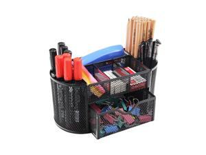 ® Metal Mesh Desk Organizer, 9 Compartments, Black ® Metal Mesh Desk Organizer, 9 Compartments, Black