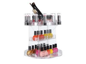 Acrylic Cosmetic Display Storage Box Makeup 360 degree Organizer Rotng Holder