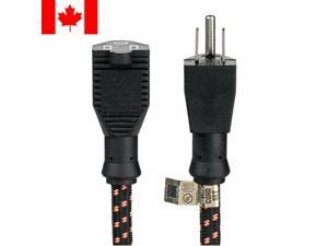 10FT Power Extension Nylon Braided 3 Punches Grounded UL Listed 16 AWG 13A 125V