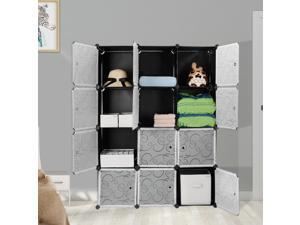 12 Cubes Wardrobe Closet Cabinet Interlocking Storage Home Living Organizer 12 Cubes Wardrobe Closet Cabinet Interlocking Storage Home Living Organizer