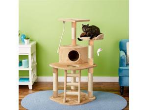 50" Cat Tree Condo House Furniture Scratching Post with Toy - ™ 50" Cat Tree Condo House Furniture Scratching Post with Toy - ™