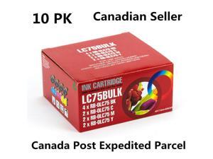 10 Ink for Brother LC75 LC71 MFC-J280W MFC-J425W MFC-J430W MFC-J435W MFC-J5910DW 10 Ink for Brother LC75 LC71 MFC-J280W MFC-J425W MFC-J430W MFC-J435W MFC-J5910DW