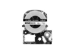 LK-4WBN Labelworks Standard Lk Remanufacture for 12mm Black on White LW-300 -700 LK-4WBN Labelworks Standard Lk Remanufacture for 12mm Black on White LW-300 -700