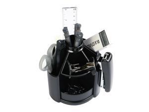 ® 12 Pieces Stonery Set Rotatable Desk Organizer Combo, Black ® 12 Pieces Stonery Set Rotatable Desk Organizer Combo, Black