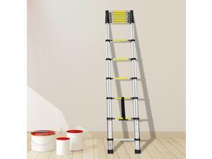 Outdoor 12.5ft Portable Aluminum Telescoping Extension Ladder Retractable Indoor Outdoor 12.5ft Portable Aluminum Telescoping Extension Ladder Retractable Indoor