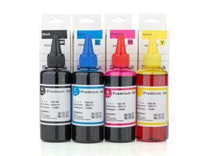 Universal Dye Refill Ink Combo for Brother Printer Cartridges BK/C/M/Y-4 x 100ml Universal Dye Refill Ink Combo for Brother Printer Cartridges BK/C/M/Y-4 x 100ml