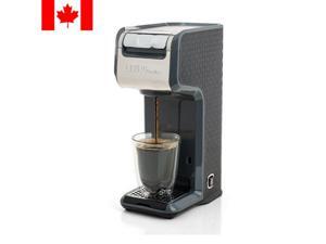Kitchen Home 2 In 1 Single Serve Grey Coffee Maker Brewer Ground K-Cup Pods Kitchen Home 2 In 1 Single Serve Grey Coffee Maker Brewer Ground K-Cup Pods