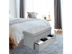 ® Tufted Fabric Storage Ottoman Lift Top Shoe Bench Seat Footrest Stool ® Tufted Fabric Storage Ottoman Lift Top Shoe Bench Seat Footrest Stool