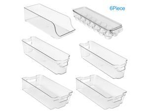 ® 6 Arcylic Refrigerator Storage Container Fridge Bins Freezer Organizer ® 6 Arcylic Refrigerator Storage Container Fridge Bins Freezer Organizer