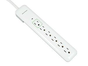 6 Outlet Slim Surge Protector Power Strip - 540 Joules 6 Outlet Slim Surge Protector Power Strip - 540 Joules
