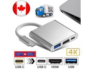 Type C USB 3.1 to USB-C 4K HDMI USB 3.0 Adapter 3 in 1 Hub For Mac book Pro CA Type C USB 3.1 to USB-C 4K HDMI USB 3.0 Adapter 3 in 1 Hub For Mac book Pro CA