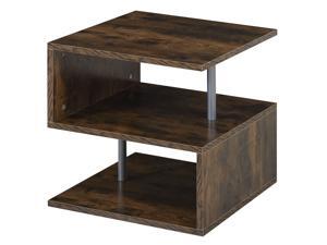 3 Tier End Coffee Table Console Stand Organizer Home Décor Oak Brown 3 Tier End Coffee Table Console Stand Organizer Home Décor Oak Brown