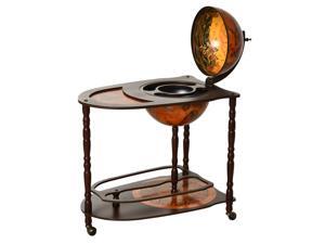 Globe Mini Bar Drink Cabinet Mobile Retro Style Wine Beverage Trolley Globe Mini Bar Drink Cabinet Mobile Retro Style Wine Beverage Trolley