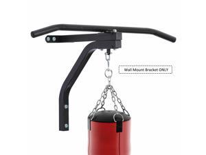 Heavy-duty Wall Mounted Pull Up Bar Punching Bag Hanger Boxing Training Hook BK Heavy-duty Wall Mounted Pull Up Bar Punching Bag Hanger Boxing Training Hook BK